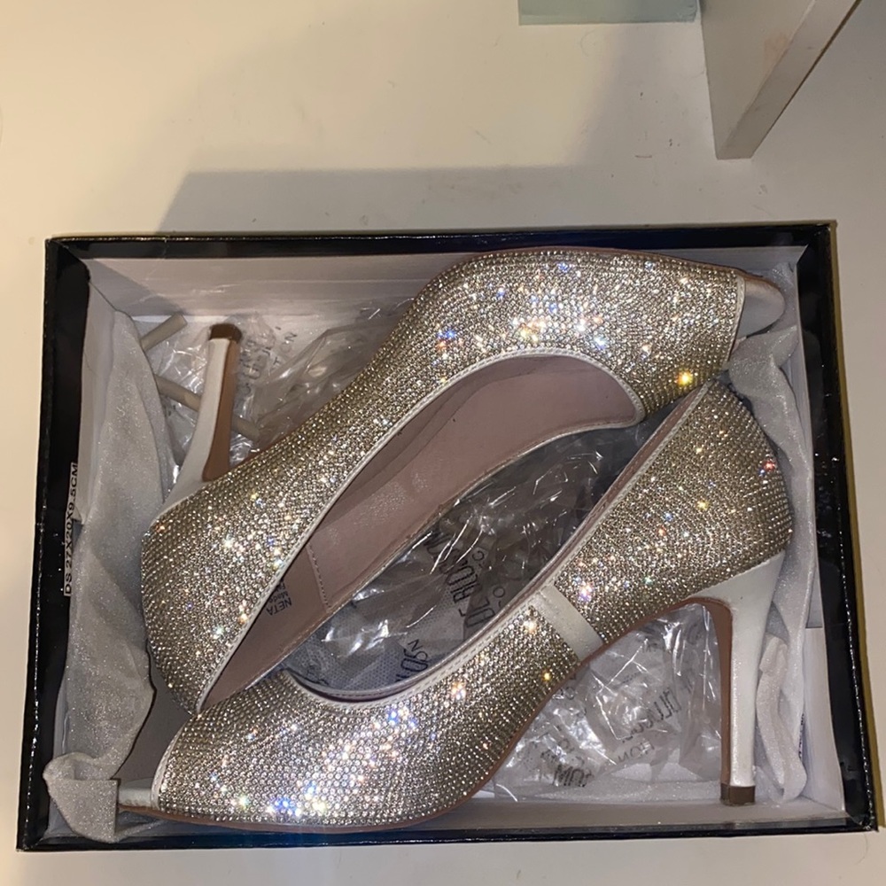 De Blossom Rhinestone High Heels